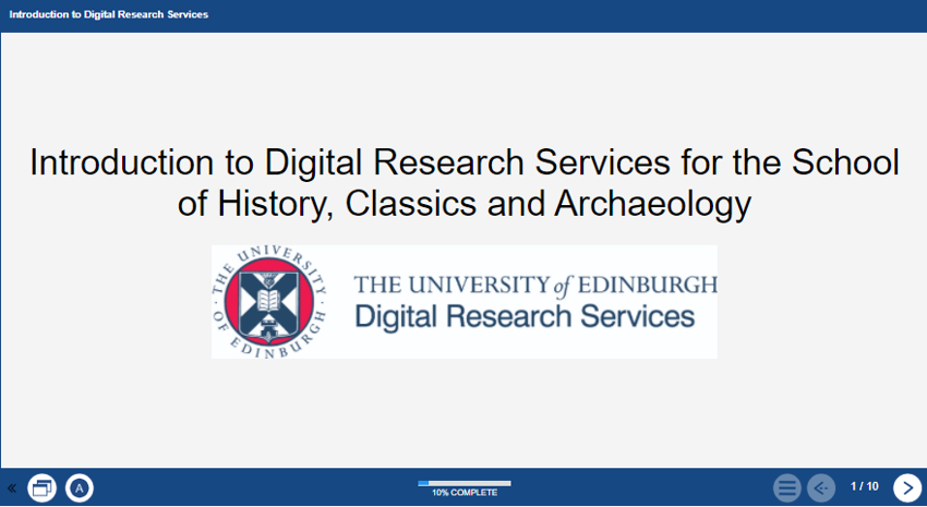 Screenshot from training