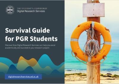 The guide's frontpage showing a beach scene with an orange life ring.